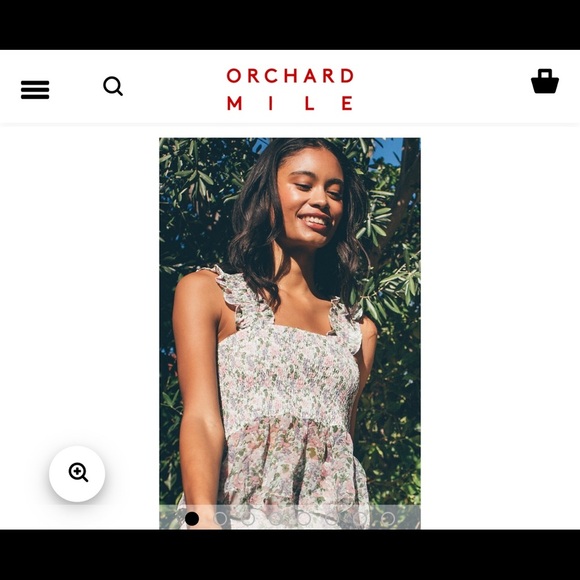 NWT $275 Senlis Floral Fruit Skirt Set Corinne Ruffle Mini Skirt + Audrey Top XS - Picture 9 of 15